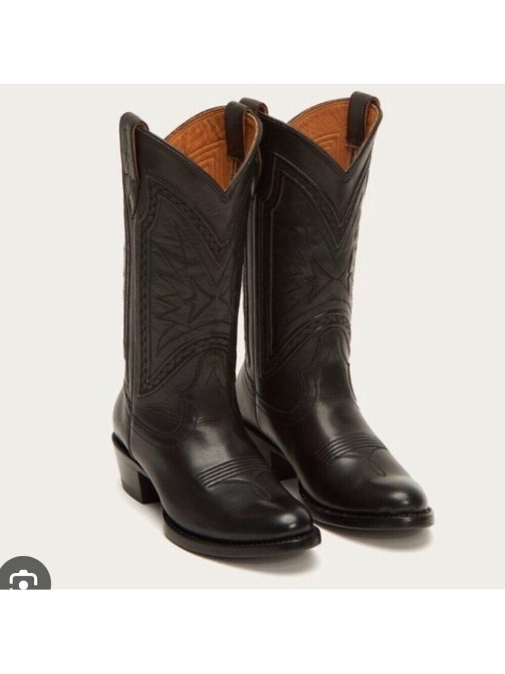 Frye Rosaline Braid Tall Leather Western Boots  6